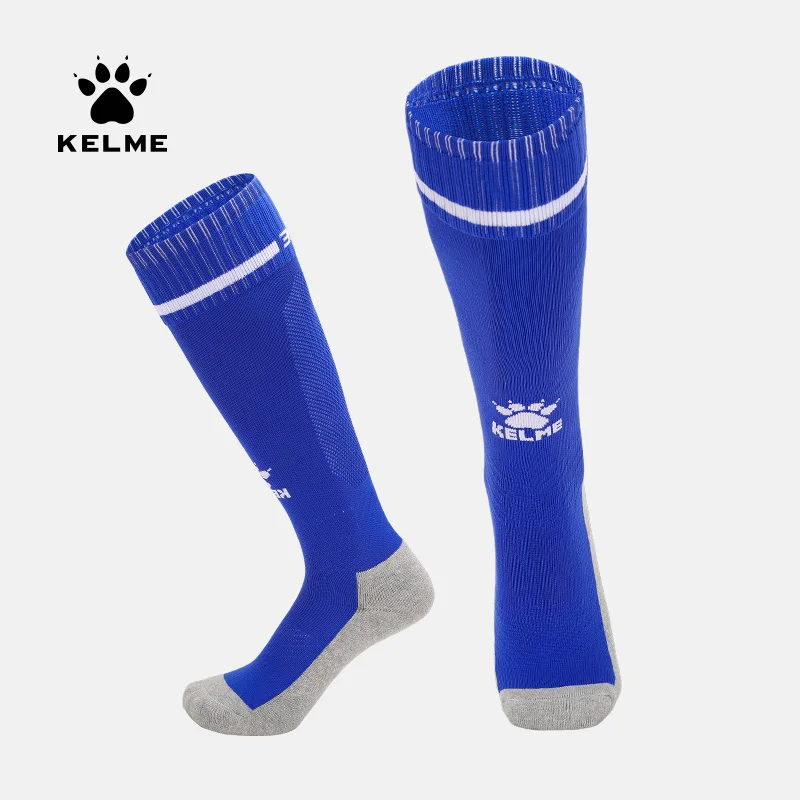 

KELME Kid Soccer Socks Football Stockings Training Competition Basketball Over Knee High Breathable Sports Socks 8101WZ3001