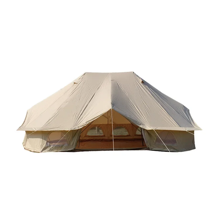 Waterproof Hot Selling Factory Price 6m 7m 8m Extra Large Canvas Emperor Bell Tent For Camping