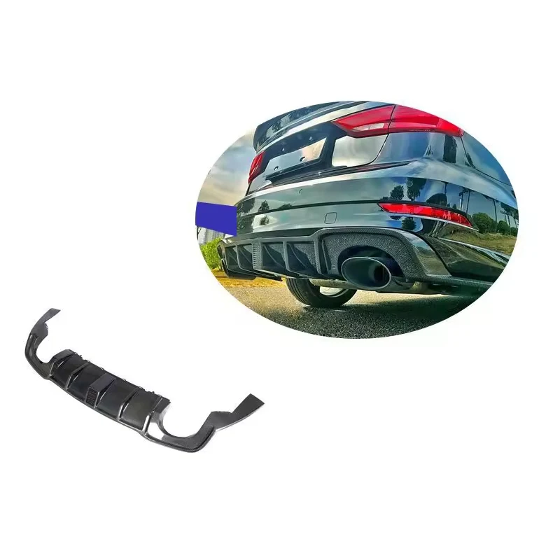 

Диффузор заднего бампера из углеродного волокна Rs3, подходит для Audi Rs3 2017-2018 Ture Factory Fitment