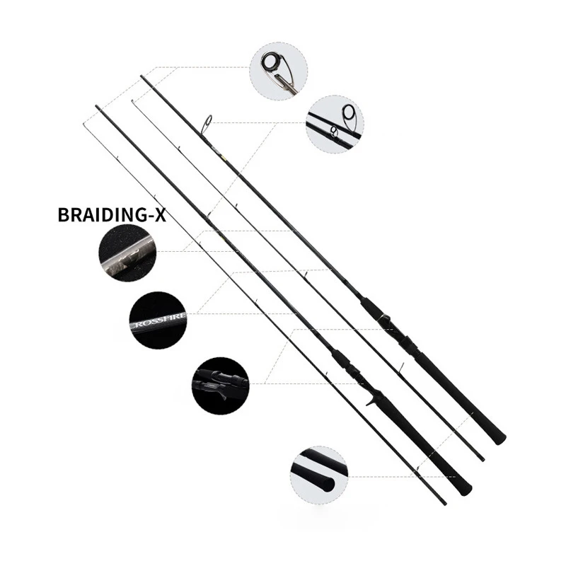 cana-de-pescar-daiwa-2026-crossfire-cs-para-spinning-baitcasting-2-secciones-fibra-de-carbono