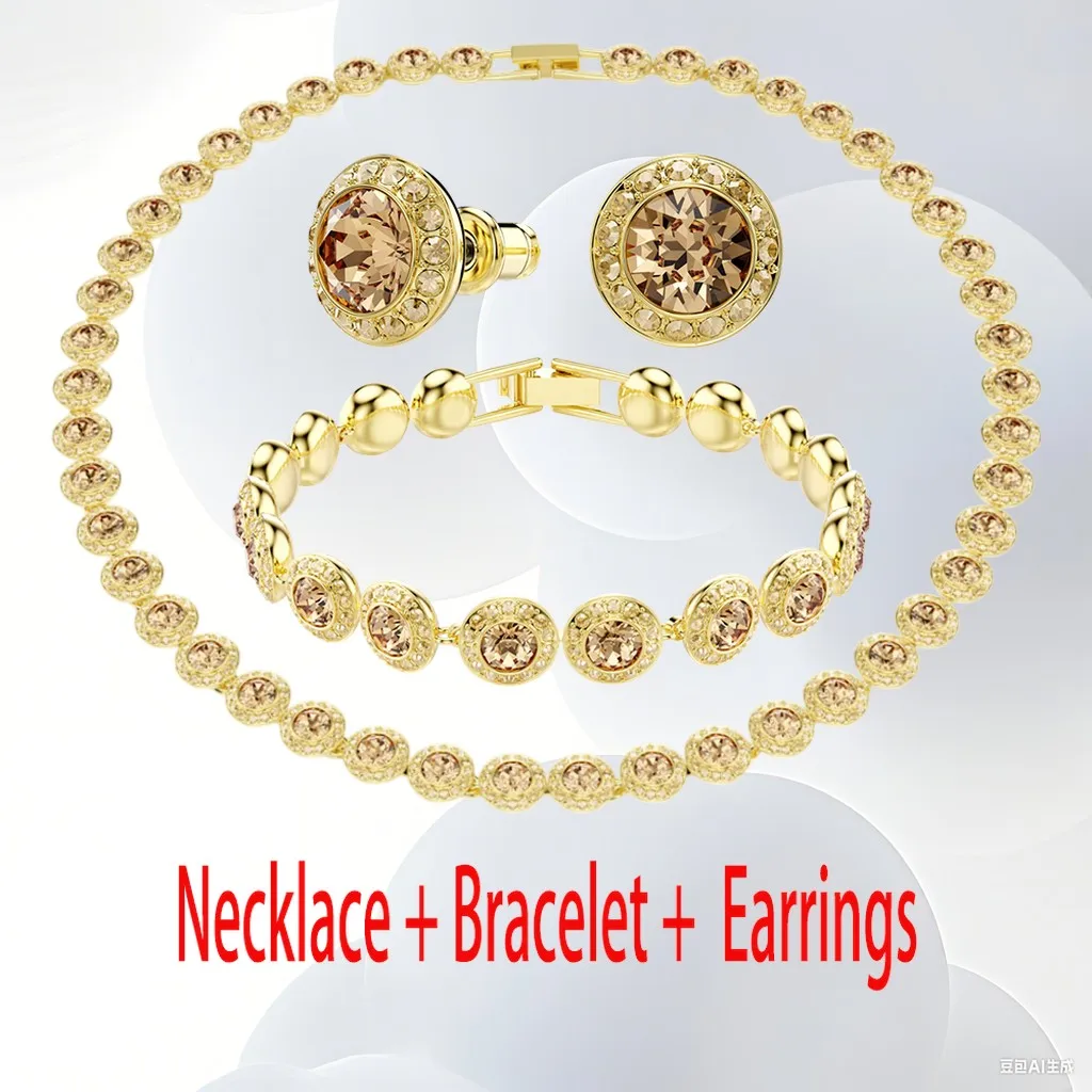 2026 New Arrival Exquisite Mixed-Cut Bridal Set for Women,Banquet Glamour Choice 5