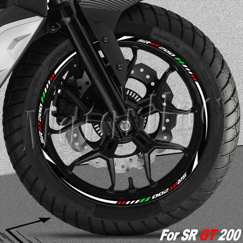 Motorcycle Wheel Sticker Rim Stripe Decal Accessories For Aprilia SR GT 200 SR GT200