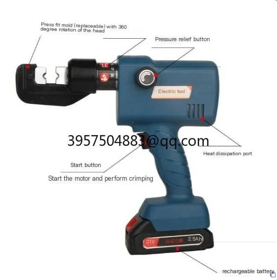 

Electric Hydraulic Crimp Pliers Quick Copper Nose Terminals Portable Pliers Electrical Tools