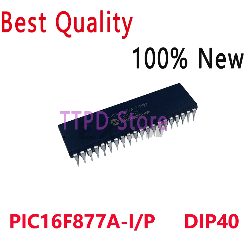 1/PCS New Original PIC16F877A-I/P PIC16F887 PIC16F877A DIP-40 Single Chip Microcomputer Chip In StockHgih Quality