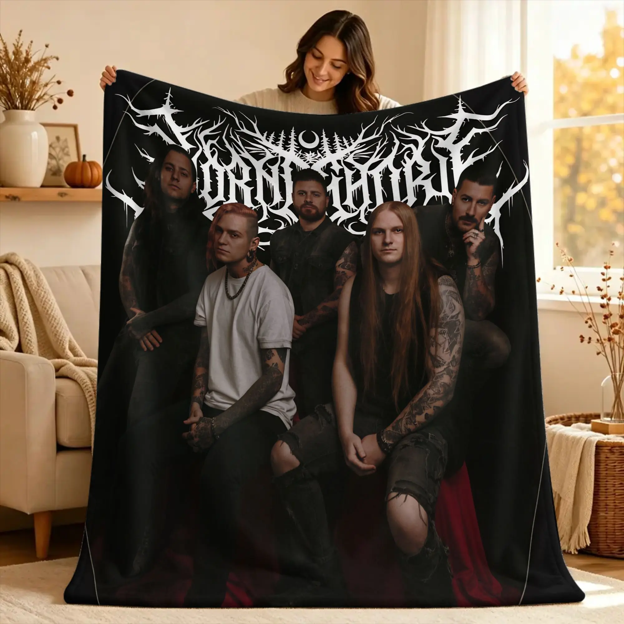 L-Lorna Shore Blankets  Warm Soft Pattern Plush Bedding Throws For Kids Adult Couch Chair Flannel Bedspread Bed Cover