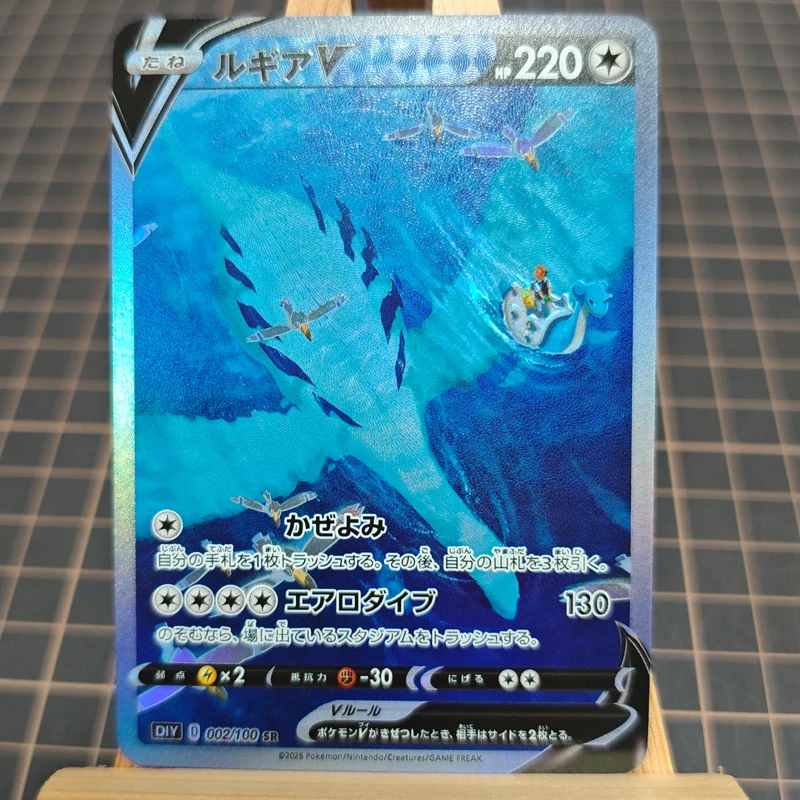 3 قطعة/المجموعة Ptcg Lugia Charizard Tyranitar Gengar Umbreon Sylveon الانكسار بطاقة فلاش الكلاسيكية أنيمي جمع بطاقة هدية لعبة