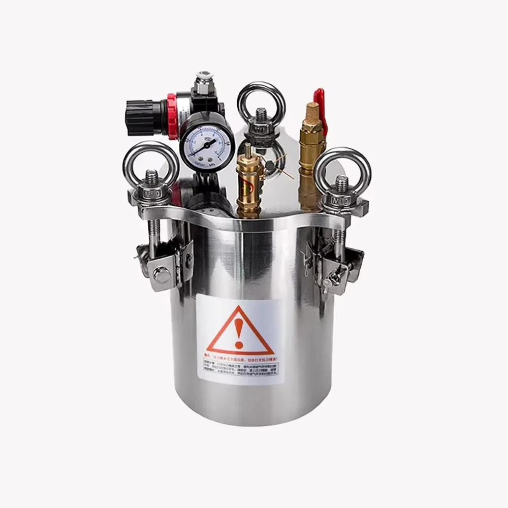 

Бочка под давлением из нержавеющей стали 4 л, 8 бар, 304 — резервуар для хранения дозирования жидкости с дозирующим клапаном