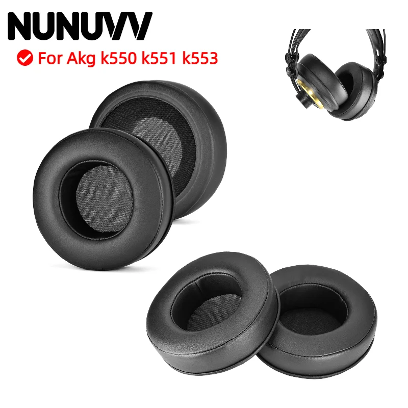 

NUNUVV Replacement Ear Pads Cushions For Akg k550 k551 k553 Headphone Soft Memory Foam Pads/Earpads