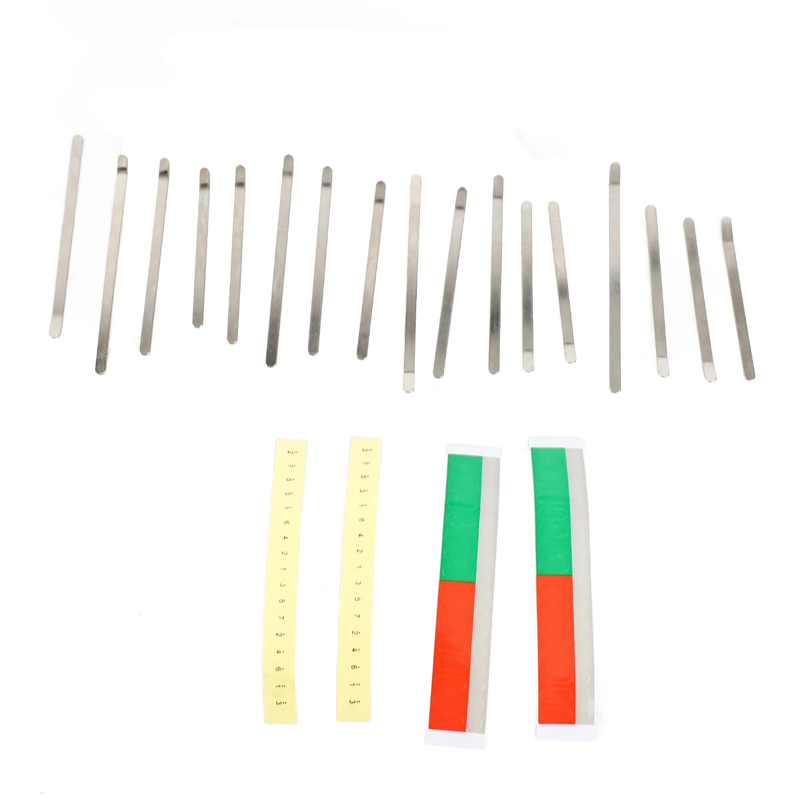 Kit de repuesto de teclas de acero al manganeso para kalimba de 17 teclas, teclas de piano de pulgar B/C mayor, teclas B mayor, teclas C mayor