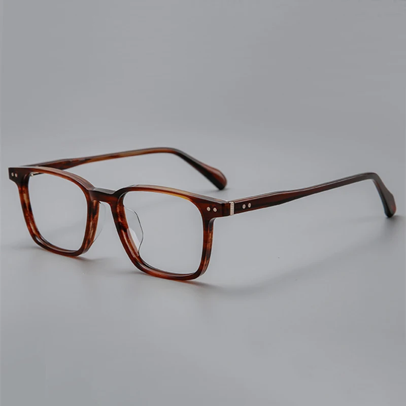 

Top Quality Vintage Acetate Square Eyeglasses for Men Handmade Classic Full Rim Glasses Frame Women Retro Trendy Eyewear