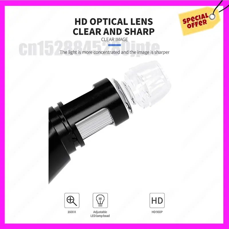 

-ABUB 2 шт. 4,3-дюймовый цифровой микроскоп 1000X монетный микроскоп 960P видеомикроскоп для взрослых сварка с 8 светодиодами