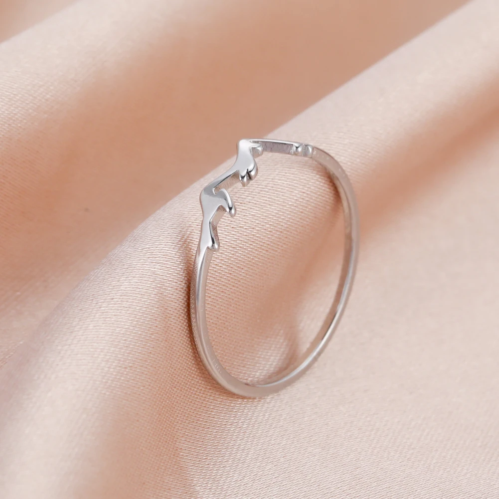 Amaxer Rings For Women Geometric Shape Ring Charms Best Friend Gift Endless Love Symbol Fashion    jewelry