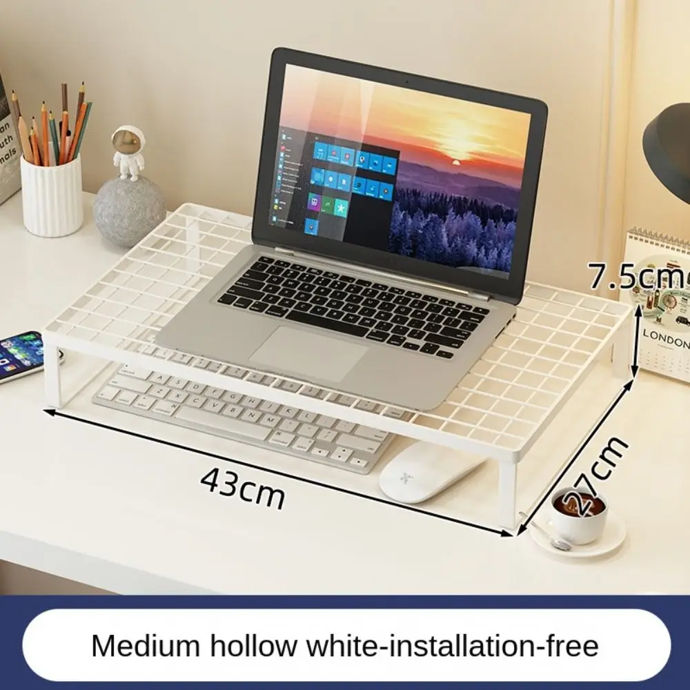 Grid Laptop Grid Cooling Rack Schwarz/Weiß Tragbare Computer Erhöhung Ständer Kühlung Metall Notebook Lagerung Regal Notebooks