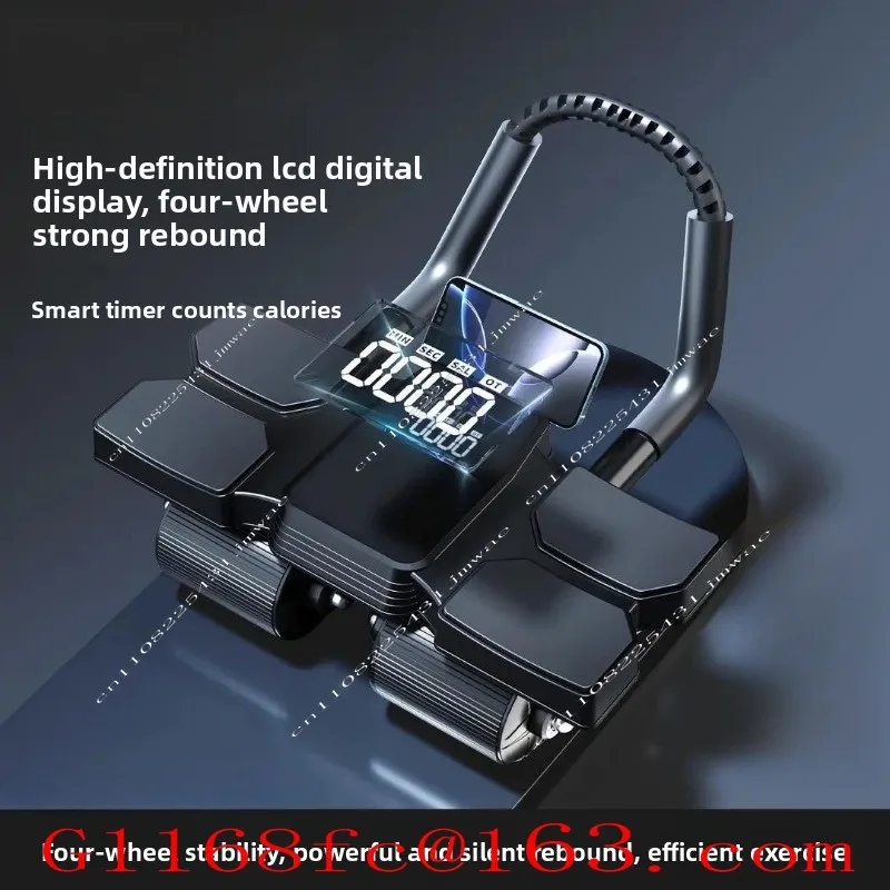 Factory Direct Sales Counting Abdominal Wheel Automatic Rebound Training Abdominal Muscle Artifact