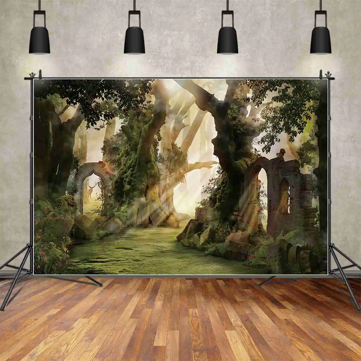 Spring Children Enchanted Garden Birthday Party Background Fairy Forest Butterfly Photo Zone Backdrop Photography Props