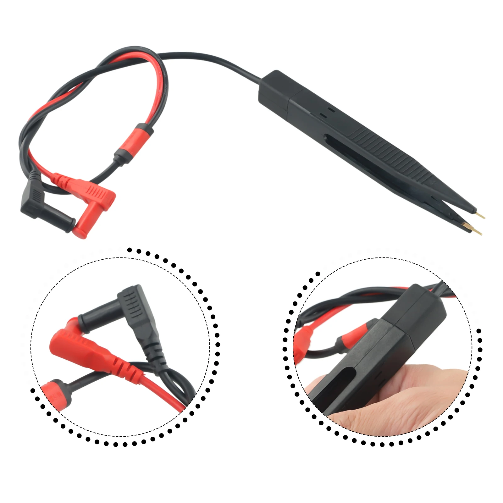 Test Pen Chip Test Clip Probe Tweezers Capacitance Inductance for smd Chip Test For 13mm 1pcs Accessories Brand New