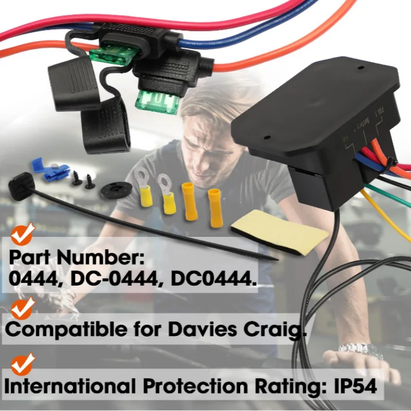 12V 24V Digital Radiator Fan Controller Swith Kit 0444 Dual Electric Thermatic Fan Adjustable Temperature Range 40°C to 110°C