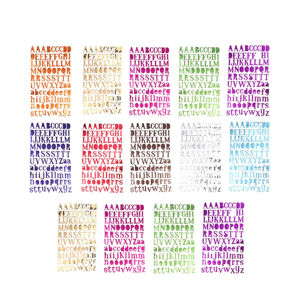 

14pcs Alphabet Stickers Eco Friendly Self Adhesive Colorful Letter Decals for Scrapbooking Kids Crafts Classroom Home