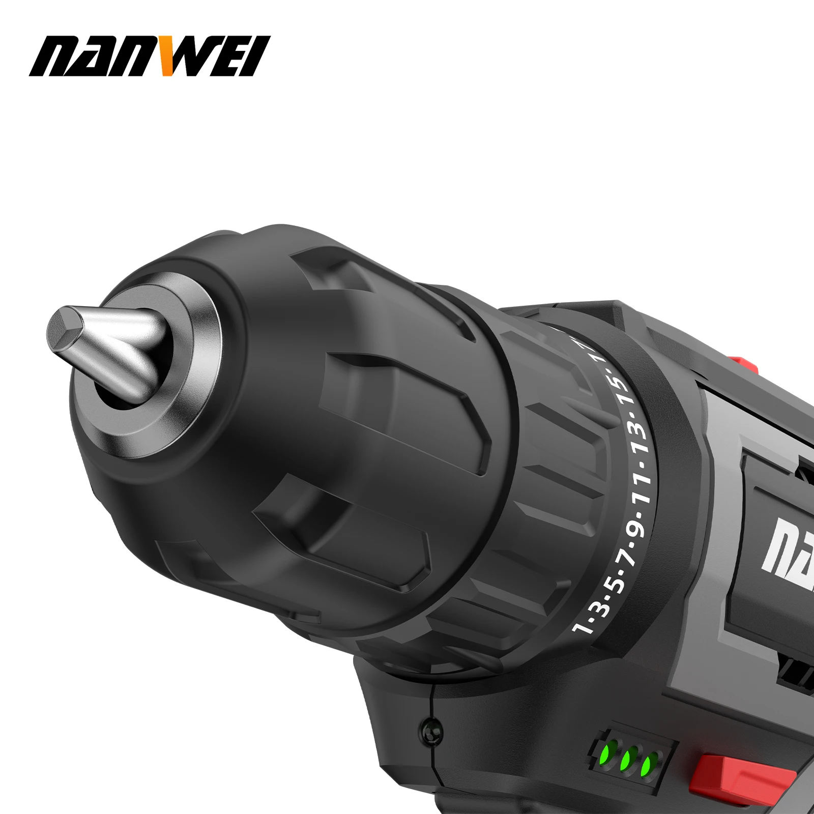NANWEI Electric Hand Drill Household Electric Hand Drill Charging Tool Lithium Battery Multifunctional