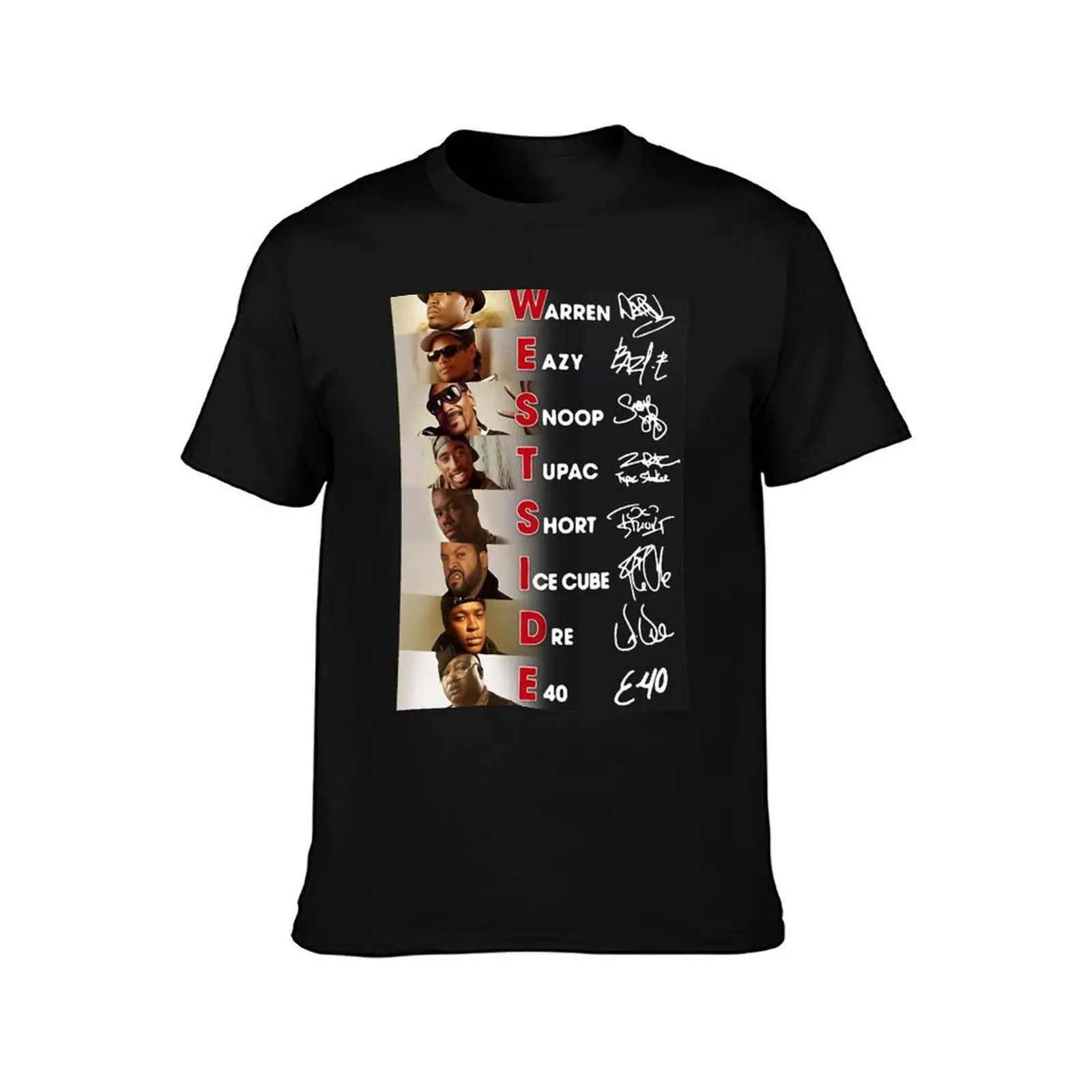 Shirt Westside All Rappers Warren Eazy Snoop Dog T-Shirt Summer Casual Cotton Tee Oversized Streetwear Tops Unisex Men Women