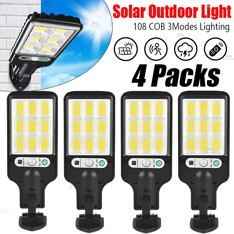 

1/2/4Pcs Solar Outdoor Lights Waterproof Solar Street Lamp Motion Sensor Solar LED Wall Light Outdoor Garden Decoration Lighting