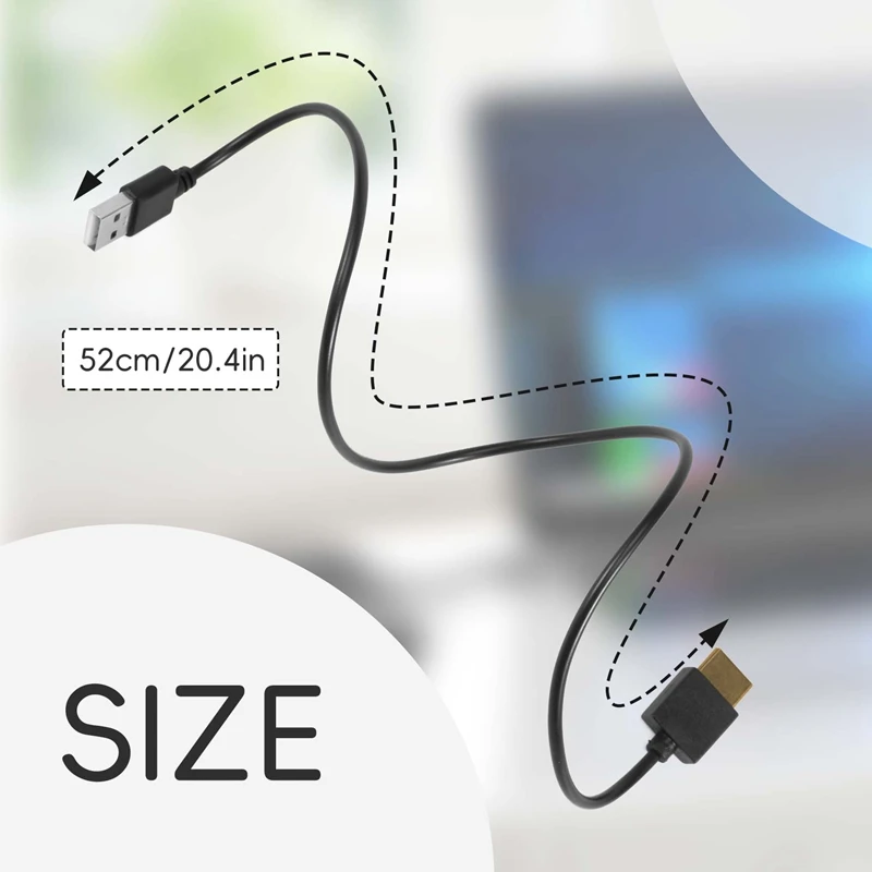 1.4 수-USB 2.0 플러그 어댑터 커넥터, 충전기 컨버터 케이블