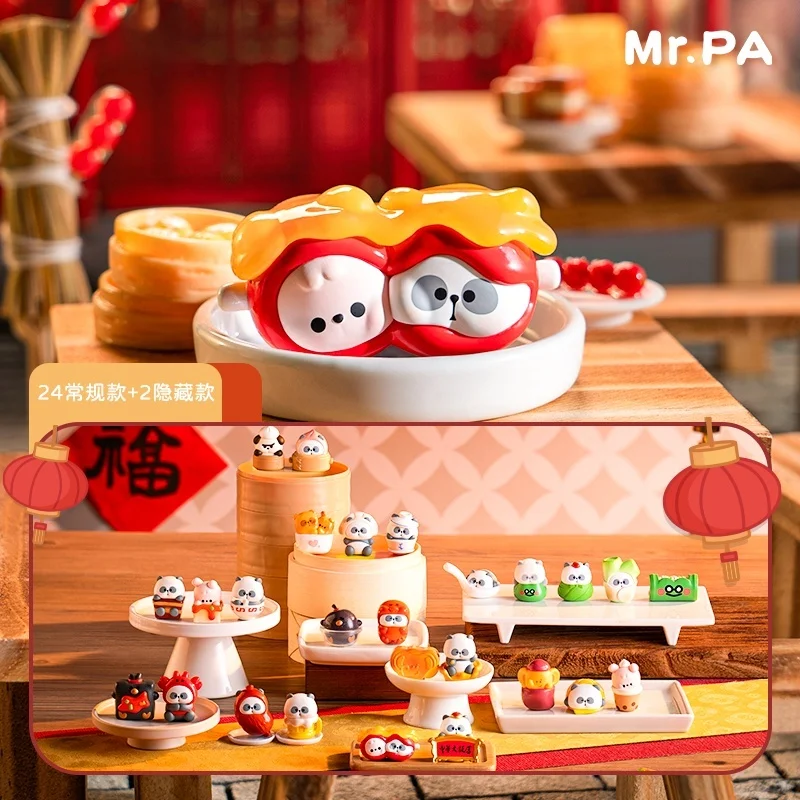 

Instock Items Original Toycity Mr.Pa China World Hotel Panda Series Refrigerator Sticker Blind Box Doll Anime Figure Ornaments
