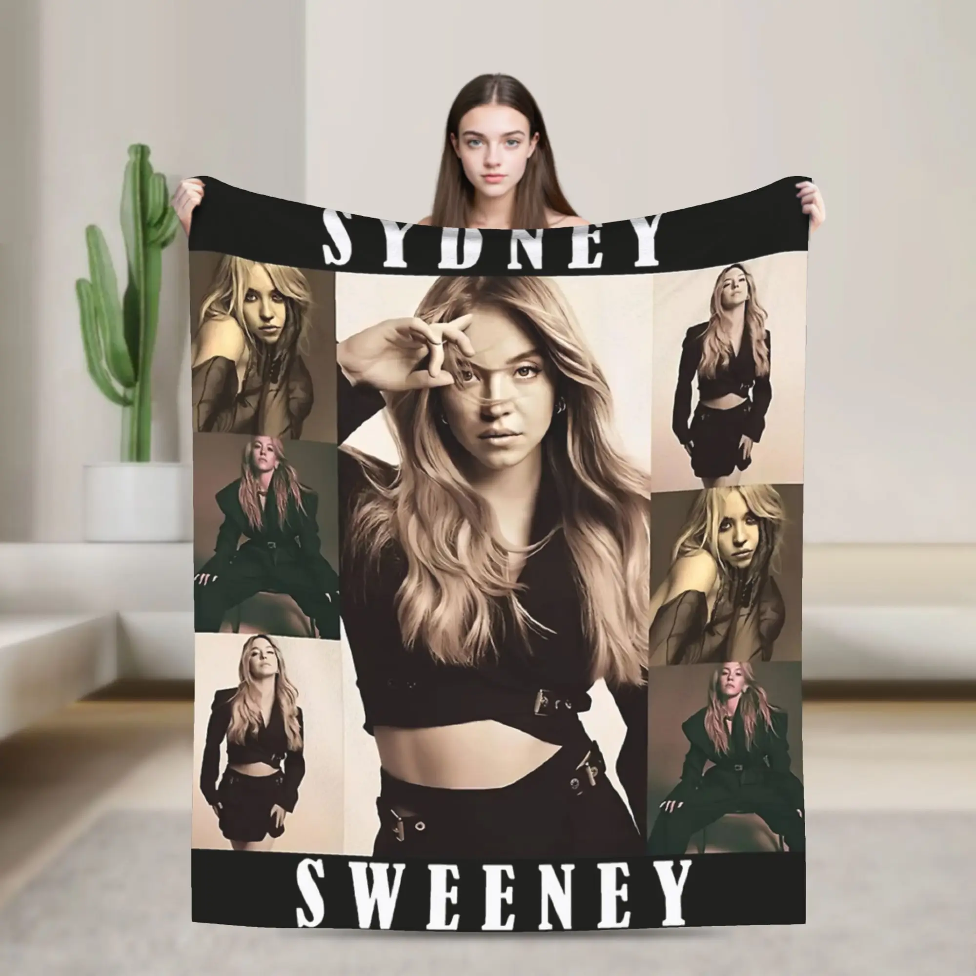 Сидней Сланея, американская актриса, теплые одеяла, плюшевое одеяло для пикника, удобное фланелевое покрывало для гостиной, чехол для дивана