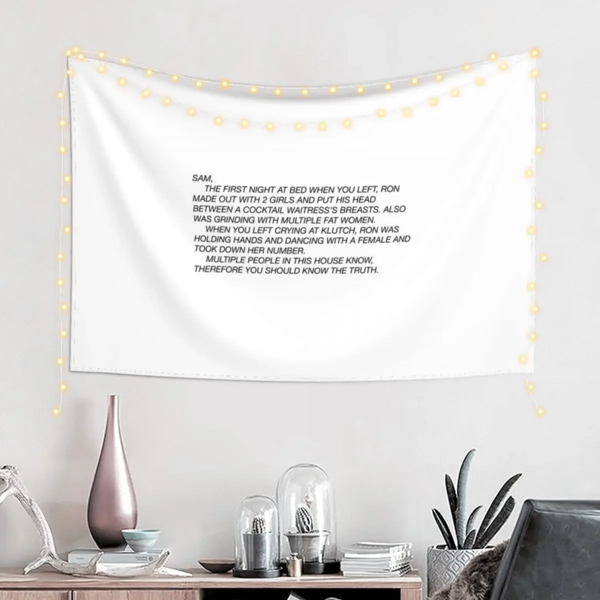 the letter Tapestry Room Aesthetic Decor Home Decorations Wallpapers Home Decor Tapestry