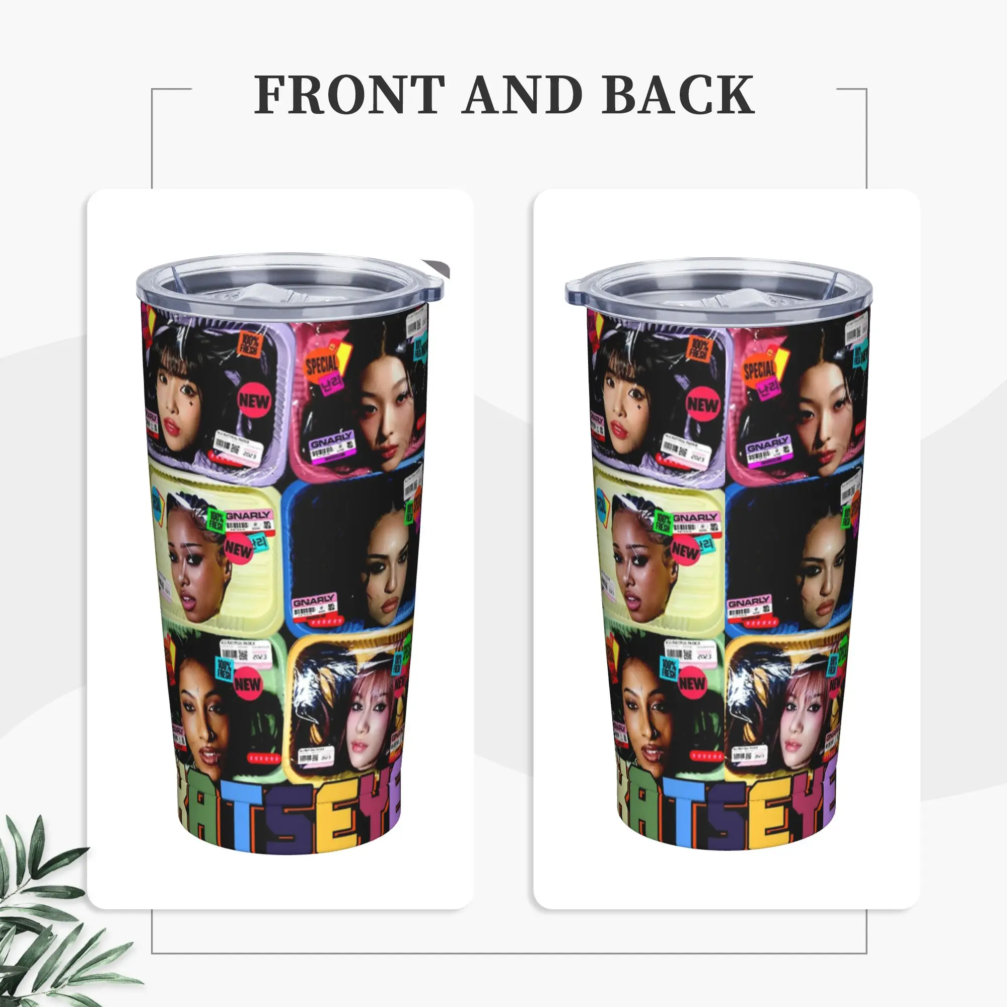 Stainless Steel Tumbler Katseye Korean Pop Girl Group Coffee Mug  Insulated Hot Drinks Car Mugs Beach Water Bottle