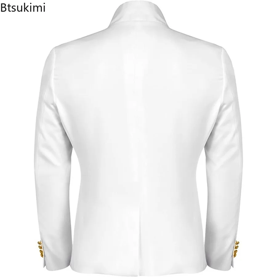 جديد الرجال مزدوجة الصدر دعوى معطف تأثيري ازياء القرون الوسطى Steampunk سترة القوطية الفيكتوري لعب الأدوار أداء زي #4