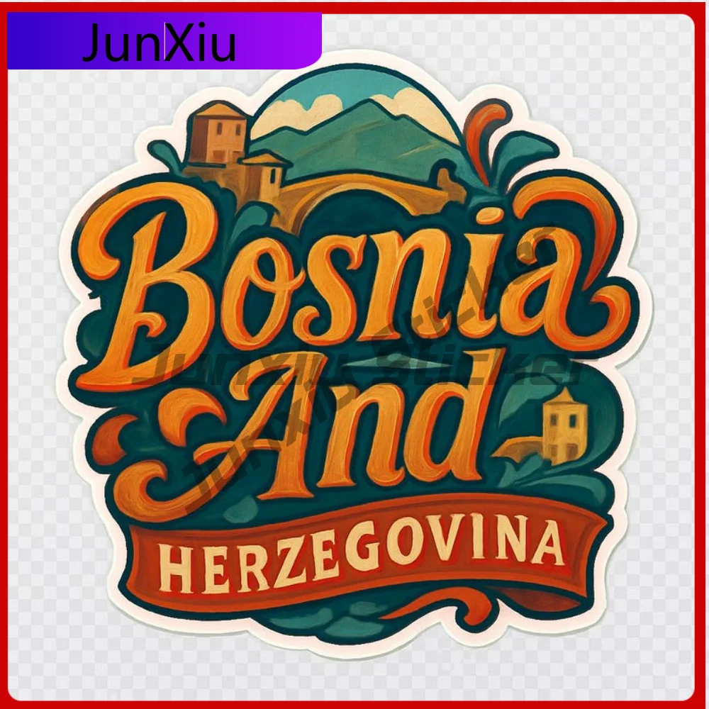 

Bosnia and Herzegovina Sticker Magnet Souvenir Gift Decor Vinyl Die Cut Long Lasting Auto Accessories For Helmet Window Sun
