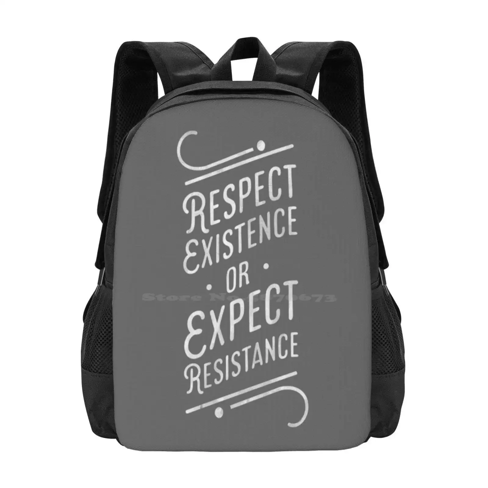 احترام وجود أو توقع المقاومة رائجة البيع حقيبة مدرسية على ظهره حقائب الموضة احترام وجود توقع النسوية المقاومة #1