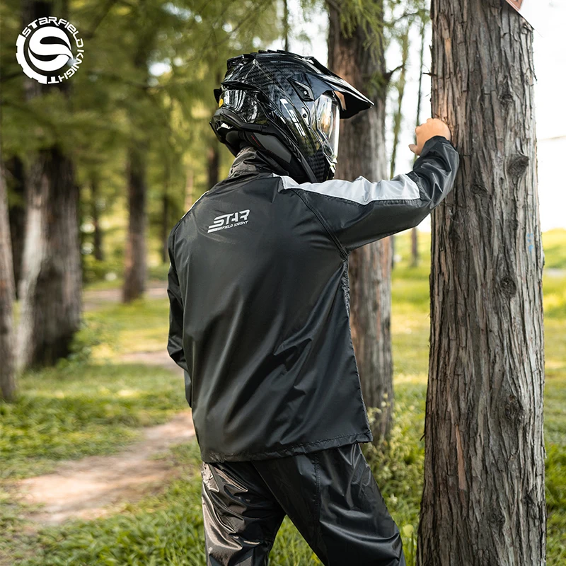sfk-motorcycle-raincoat-rainpants-suit-men-women-riding-clothes-gears-2pcs-set-newly-upgraded-waterproof-inner-mesh-breathable