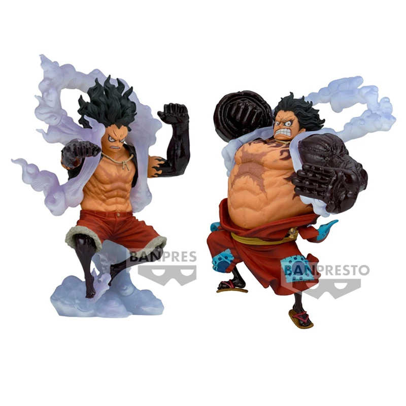 BANDAI Original One Piece Anime Figure KOA Luffy Gear 4 The Bound Man The Snakeman Action Figure Toys For Boys Girls Gift Model