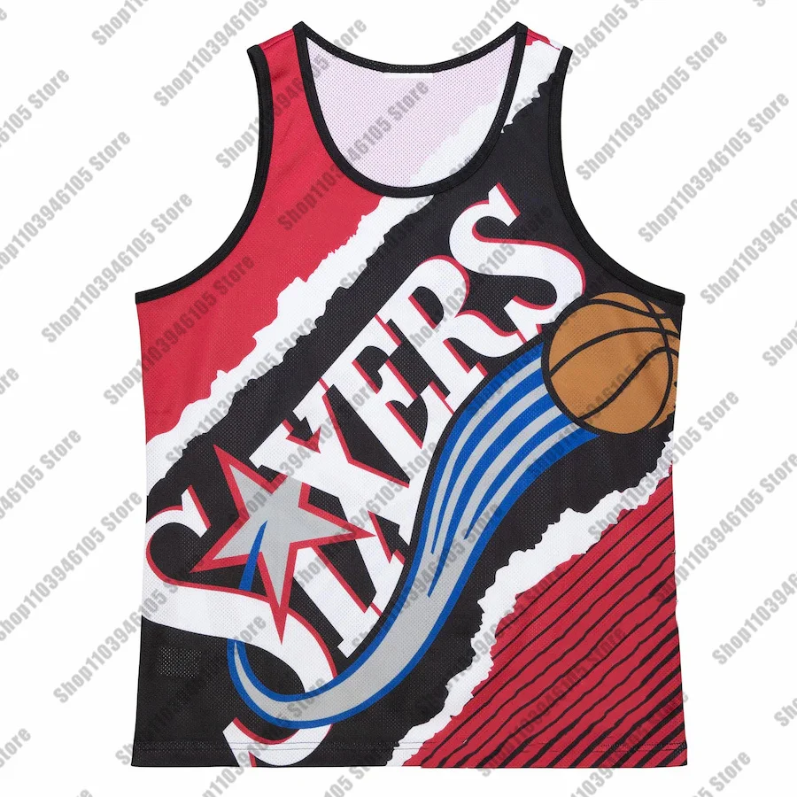 Vintage 76ers Basketball Jersey Kids Training Vest Men Breathable And Comfortable Philadelphia Special Sleeveless Shirt Tank Top