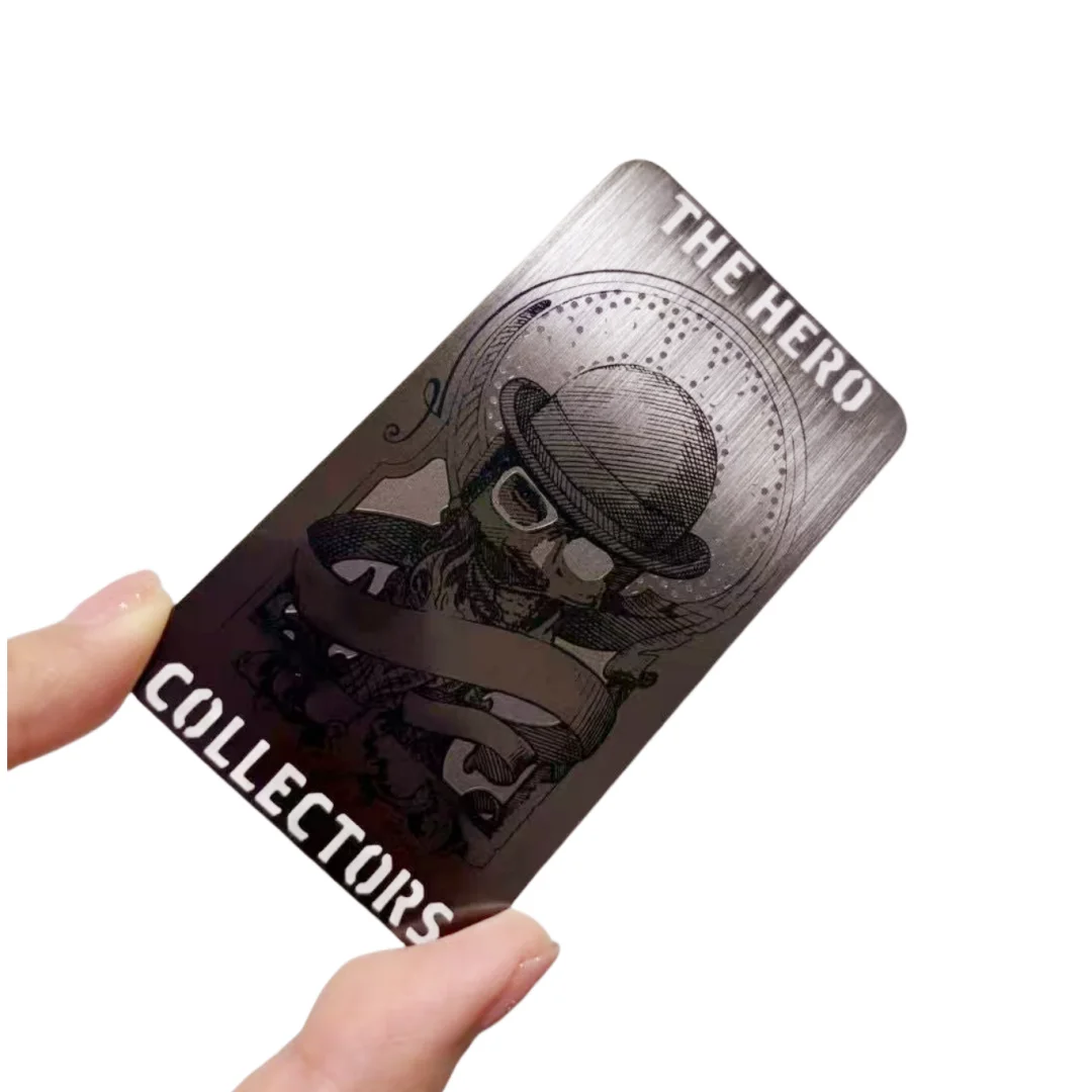 Customized inquiry Custom Printing Engraving Etched Stainless Steel Name Business Card