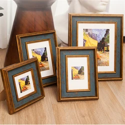 Creative American Retro Small Photo Frame Bedroom Bedside Table Decoration Ornaments Photo Frame Home Office Desktop Photo Frame