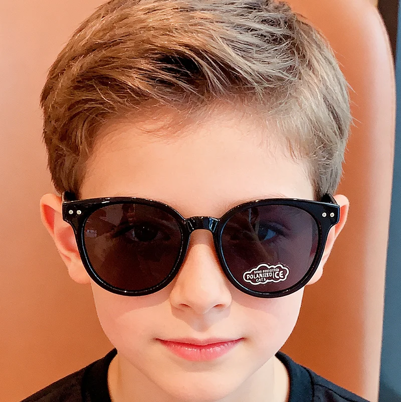 6 Farben polarisierte Kinder-Sonnenbrille mit UV-Schutz, niedlicher Silikonrahmen, koreanische Mode-Sonnenbrille für Kleinkinder, Jungen, Mädchen, Outdoor – Detail 1