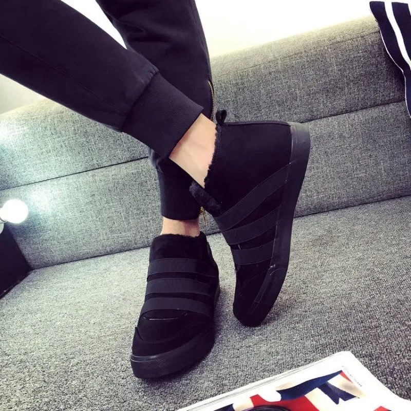 

Кеды мужские с вулканизированной подошвой, холщовые высокие кроссовки, Повседневная модная обувь для походов и отдыха, размер 45, осень