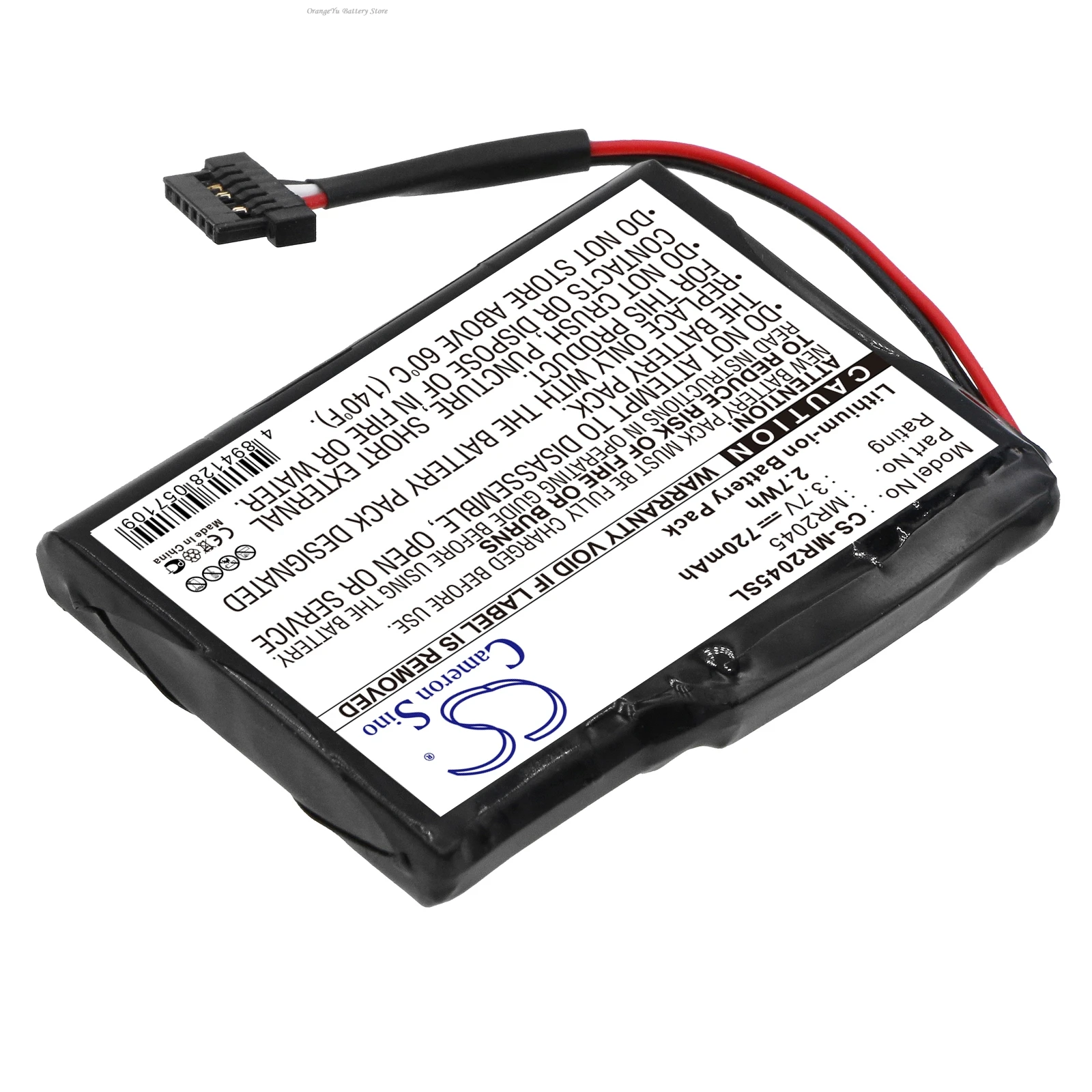 

3.7V 720mAh GPS, Navigator Battery MR2045 for Magellan RoadMate 2145T-LM 2136T-LM 2120T 2120T-LM 2055 2055T-LM 2045T-LM 2045