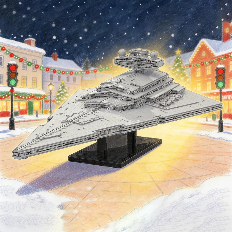 7325pcs MOC Star Battle ISD Overseer Model Building Blocks Construction Toy Assemble DIY Christmas Gift Creative Idea Education