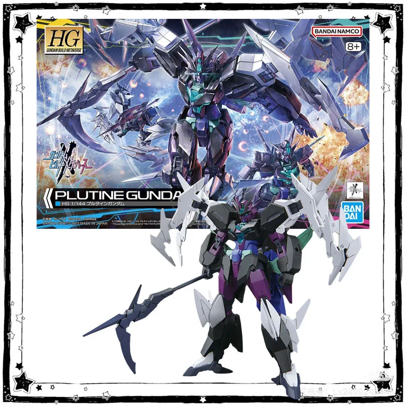 

In Stock Bandai Gundam Model Kit Anime Figure HG 1/144 Plutine Gundam Anime Action Figure Collection Assembly Model Toys Gifts