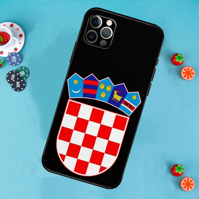 Croatia flag Case Cover For iPhone 12 13 Mini 11 14 15 Pro Max Plus X XS XR SE 2020 SE 2022 7 8 Coque