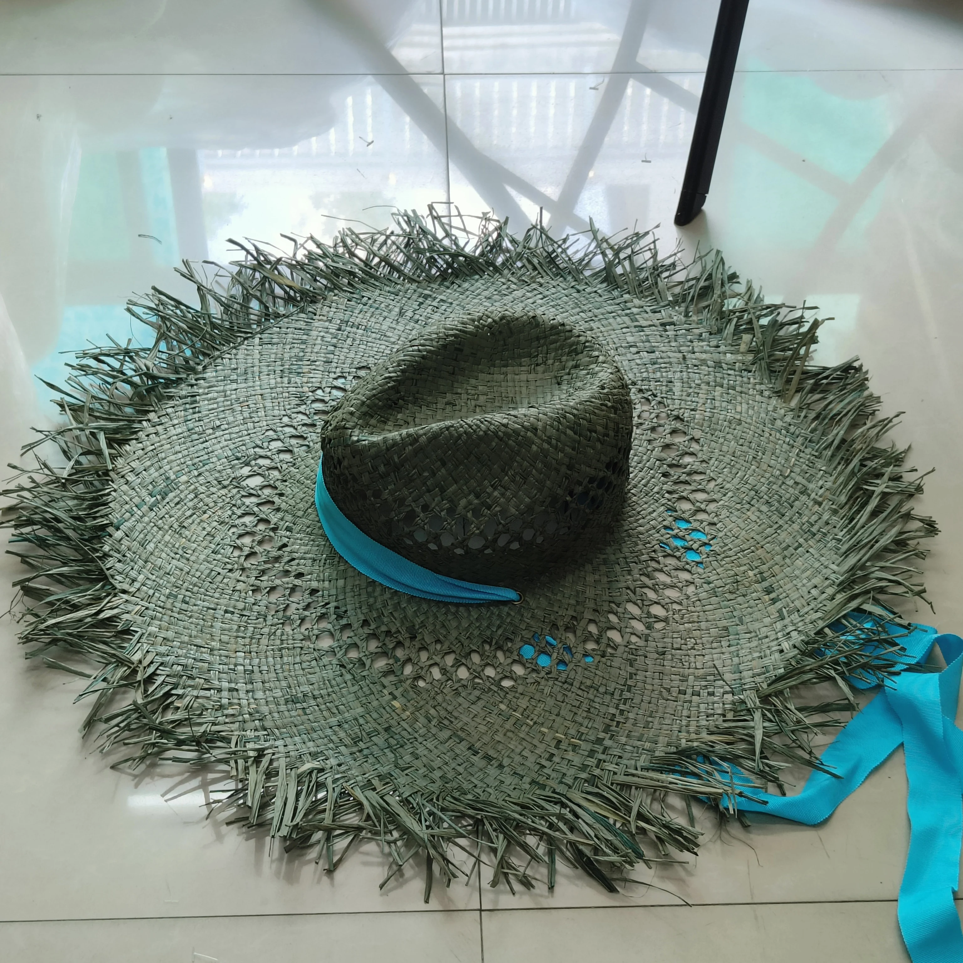 wide brim Raffia straw hat women \'s summer hat elegant women\'s hand-woven beach vacation sun protection hat sun caps 여름모자