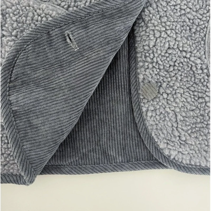 الأبيض مقنعين فو الفراء سترة دون أكمام الصلبة واحدة الصدر فروي سترة رقيق الدافئة سميكة فضفاضة أفخم معطف فو الضأن ملابس خارجية