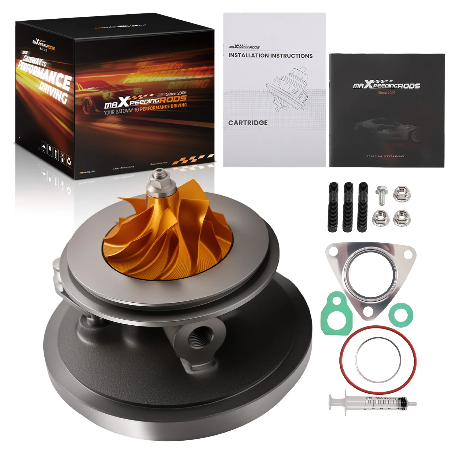 

MaXpeedingrods NEW Turbo CHRA Cartridge for Land Rover Discovery V L462 2.0L 204DTD For Jaguar Oil Cooling