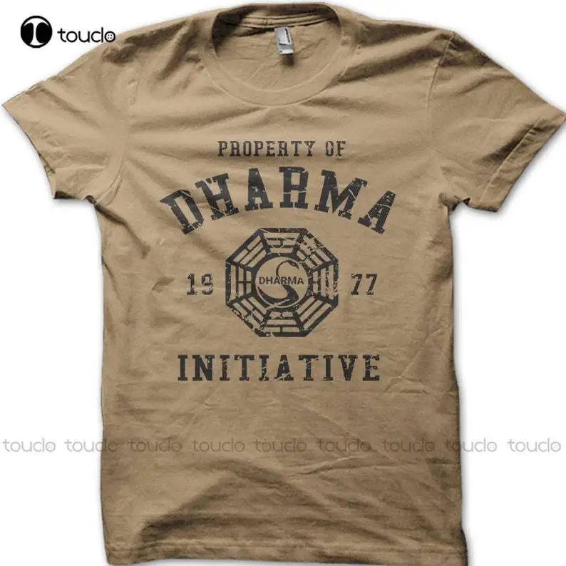 

Dharma Initiative 1977 Tv Show Lost Printed Cotton T-Shirt Digital Printing Tee Shirts Funny Art Streetwear Cartoon Tee Xs-5Xl