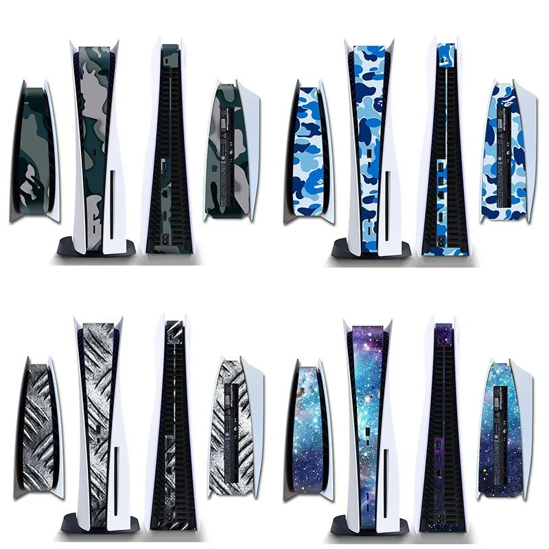 Для PlayStation 5, PS5, дисковая и цифровая версия, консоль, универсальная декоративная полоса, центральная наклейка, противоскользящая защитная наклейка