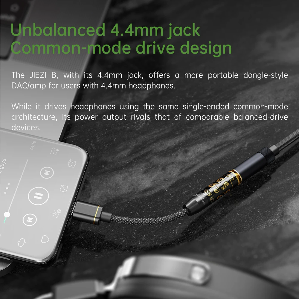 FiiO JIEZI USB DAC AMP type-c à 3.5mm/diséquilibré 4.4mm adaptateur pour écouteurs câble USB-C décodeur DSD pour Android